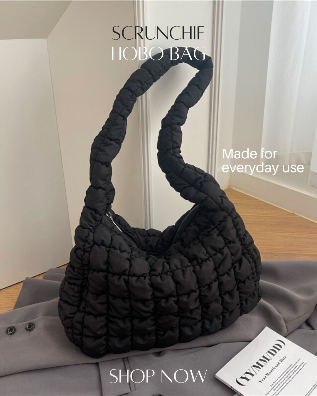 24 hours to serve you Olives Quilted Puffer Bag, chanel quilted puffer bag